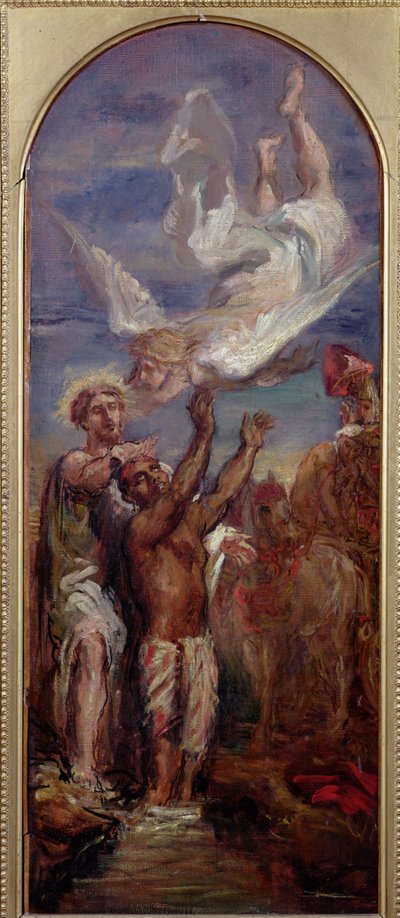 Study for St. Philip Baptising the Eunuch of the Queen of Ethiopia by Théodore Chassériau